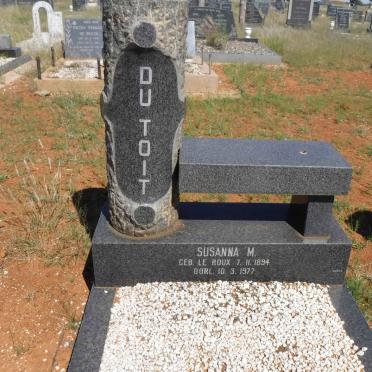 TOIT Susanna M., du nee LE ROUX 1894-1977
