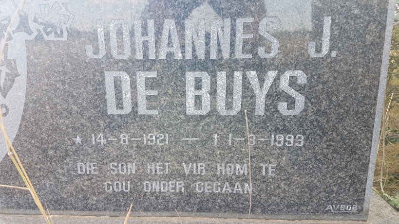 BUYS Johannes J., de 1921-1993