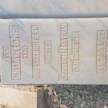 HARTMAN Carel Frederick Pohl 1868-1955 &amp; Johanna Catherina GREEFF 1882-1926