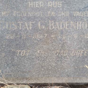 BADENHORST Gustaf G. 1897-1956