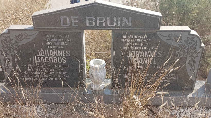 BRUIN Johannes Daniel, de 1912-1988 &amp; Johannes Jacobus 1919-1992