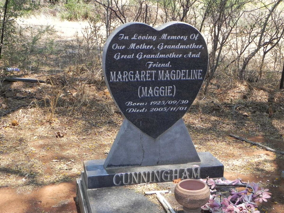 CUNNINGHAM Margaret Magdeline 1925-2005
