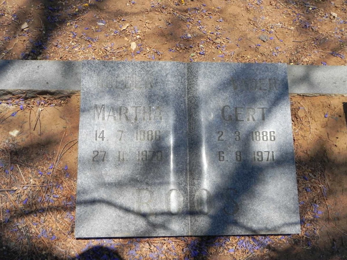 ROOS Gert 1886-1971 & Martha 1886-1970