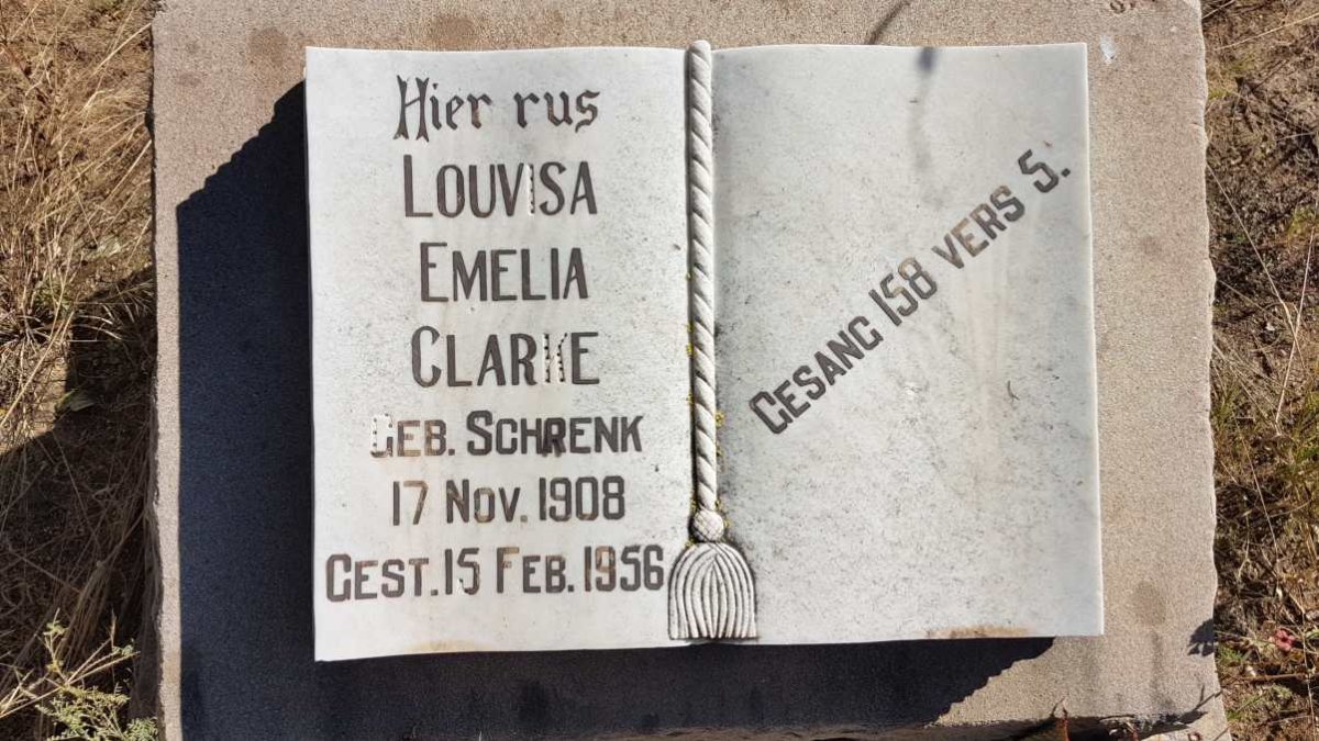 CLARKE Louvisa Emelia nee SCHRENK 1908-1956