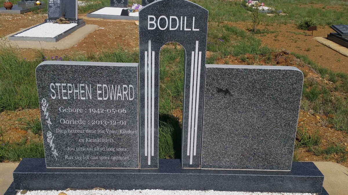 BODILL Stephen Edward 1942-2013