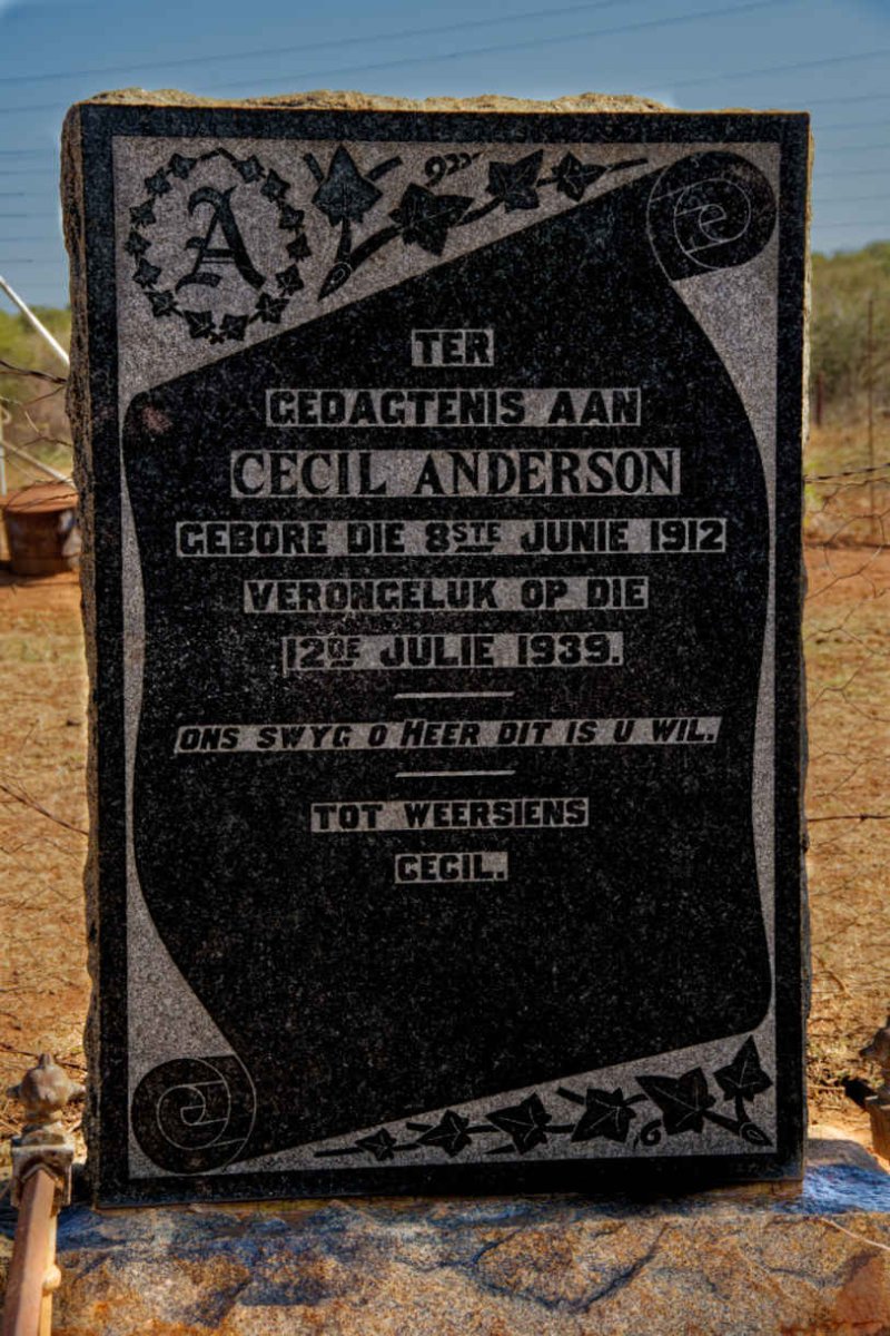 ANDERSON Cecil -1912