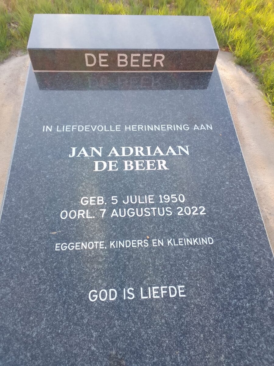 BEER Jan Adriaan, de 1950-2022
