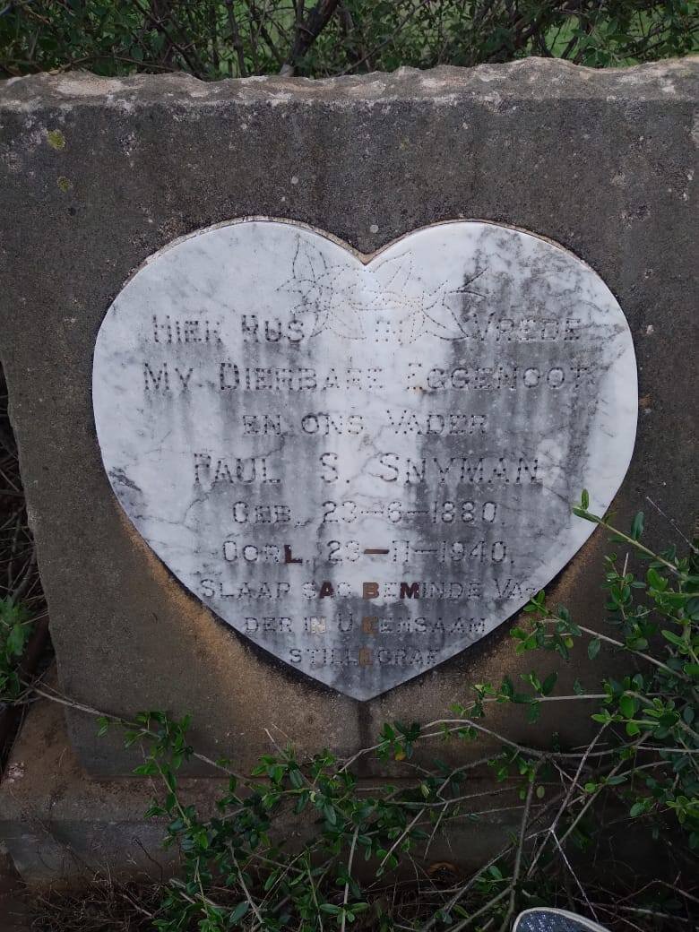 SNYMAN Paul S. 1880-1940