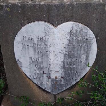 SNYMAN Paul S. 1880-1940