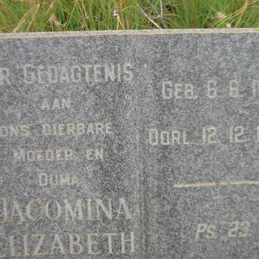 STRYDOM Jacomina Elizabeth 1921-1982