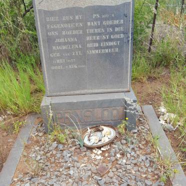 PRINSLOO Johanna Magdelena nee VAN ZYL 1877-1946