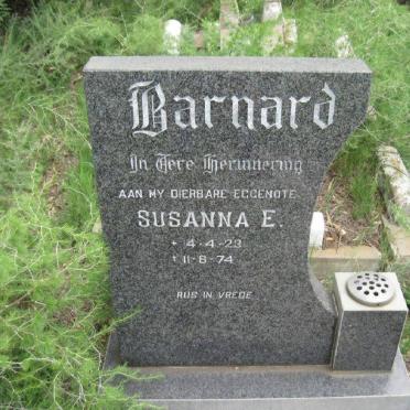 BARNARD Sussanna E. 1923-1974