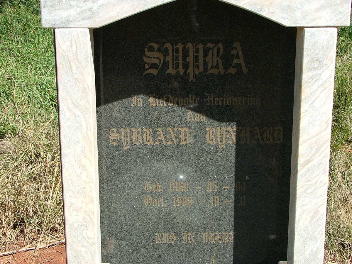 SUPRA Sybrand Rynhard 1960-1998