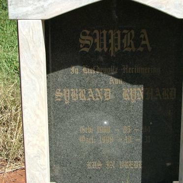 SUPRA  Sybrand Rynhard 1960-1998