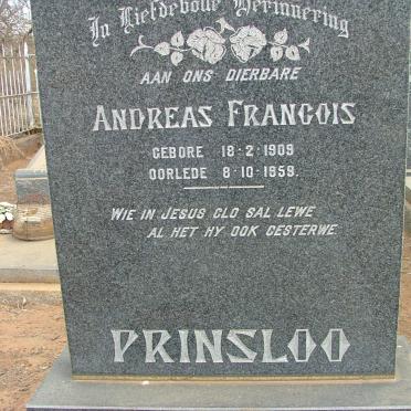 PRINSLOO Andreas Francois 1909-1959