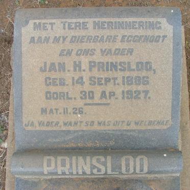 PRINSLOO Jan H.1886-1927