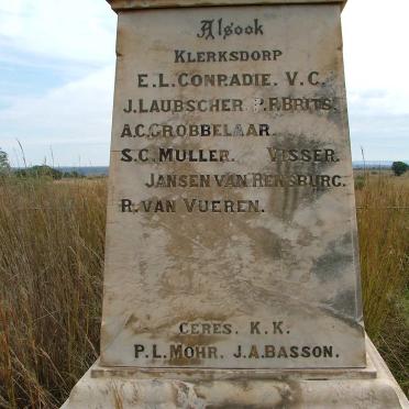 4. Memorial to the soldiers who died in Klerksdorp