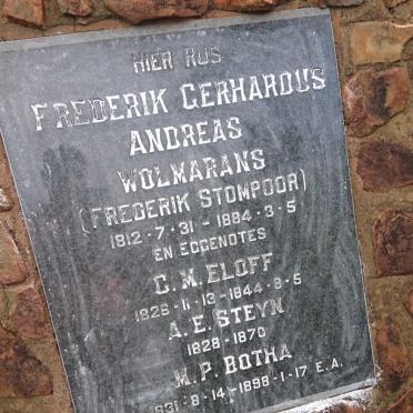 WOLMARANS Frederik Gerhardus Andreas 1812-1884