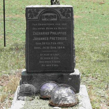 PRETORIUS Zacharias Philippus Johannes 1913-1944
