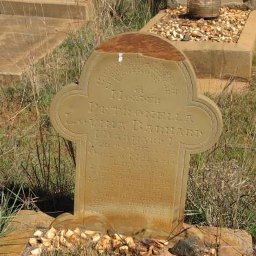 BARNARD Petronella Lovina nee BARNARD 1899-1915