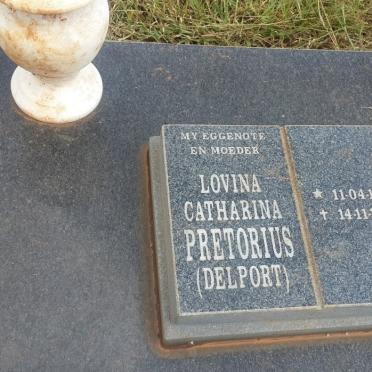 PRETORIUS Lovina Catharina nee DELPORT 1886-1937