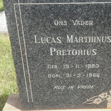 PRETORIUS Lucas Marthinus 1880-1966 &amp; Catharina Maria LANDMAN 1882-1962