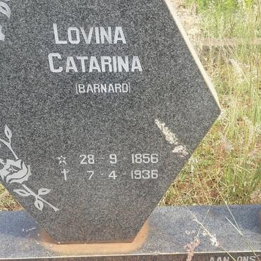 PRETORIUS Lovina Catarina nee BARNARD 1856-1936