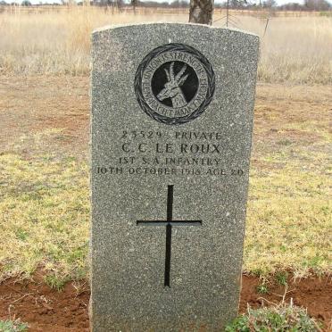 ROUX C.C., le -1918