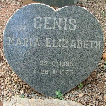 GENIS Maria Elizabeth 1895-1975