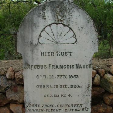 NAUDE Jacobus Francois 1853-1920