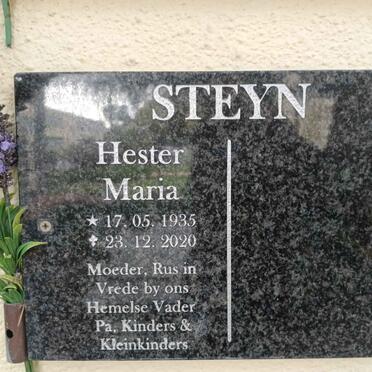 STEYN Hester Maria 1935-2020