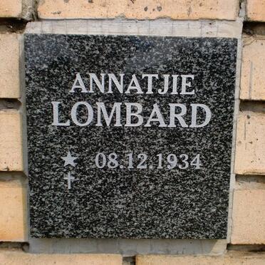 LOMBARD Annatjie 1934-