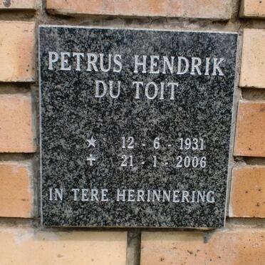 TOIT Petrus Hendrik, du 1931-2006