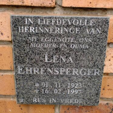 EHRENSPERGER Lena 1923-1997