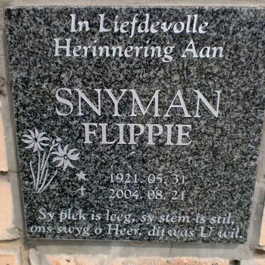 SNYMAN Flippie 1921-2004