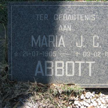 ABBOTT Maria J.C. 1905-1988