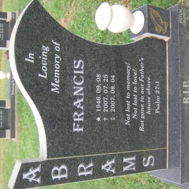 ABRAMS Francis 1946-2007