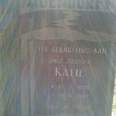 ADENDORFF Katie 1895-1987