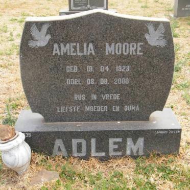 ADLEM Amelia Moore 1923-2000