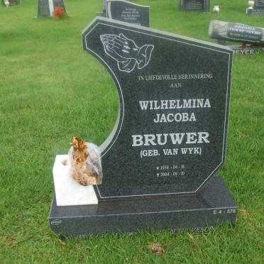 BRUWER Wilhelmina Jacoba nee VAN WYK 1958-2004