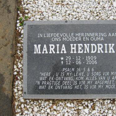 BERG Maria Hendrika, v.d. 1909-2006