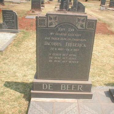 BEER Jacobus Frederick, de 1887-1967