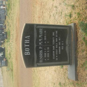 BOTHA Hendrik Petrus 1930-1999