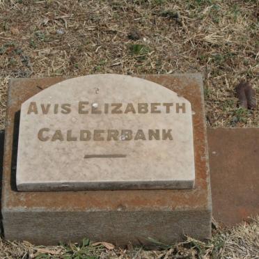CALDERBANK Avis Elizabeth 