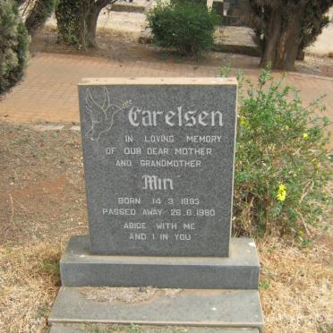 CARELSEN Min 1893-1980