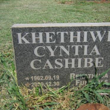 CASHIBE Khethiwe Cyntia 1962-2009