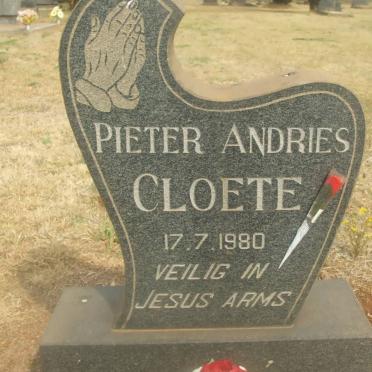 CLOETE Pieter Andries -1980