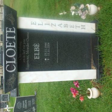 CLOETE Elizabeth 1944-2004