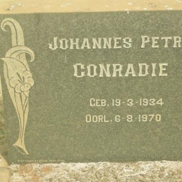 CONRADIE Johannes Petrus 1934-1970