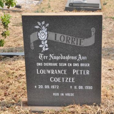 COETZEE Louwrance Peter 1972-1990